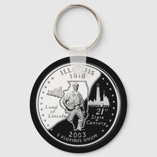 ILLINOIS SLEUTELHANGER (Voorkant)