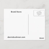 Illinois Snow Storm Briefkaart (Achterkant)