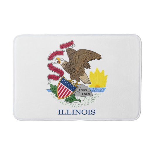 Illinois Staatsvlag Badmat (Voorkant)