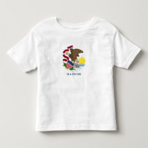 Illinois Staatsvlag Kinder Shirts