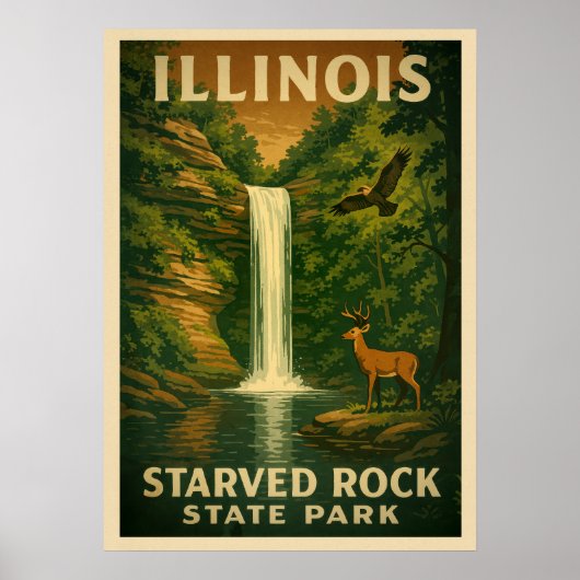 Illinois Starved Rock State Park V01 Poster (Voorkant)
