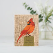 Illinois State Bird Briefkaart (Staand voorkant)