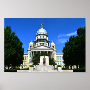 Illinois State Capitol Building Poster
