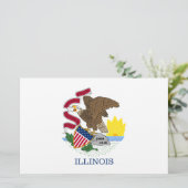 Illinois State Flag Briefpapier (Staand voorkant)