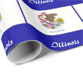 Illinois State Flag Cadeaupapier (Rol Hoek)