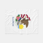 Illinois State Flag Fleece Deken (Voorkant (Horizontaal))
