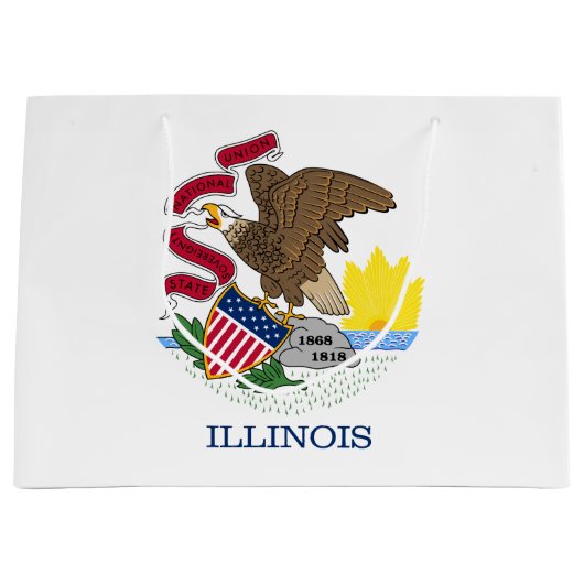 Illinois State Flag Groot Cadeauzakje (Voorkant)