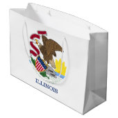 Illinois State Flag Groot Cadeauzakje (Achterkant Gekanteld)
