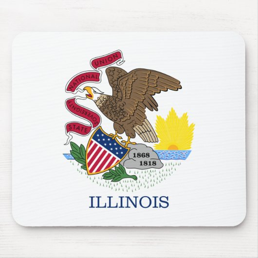 Illinois State Flag Muismat (Voorkant)