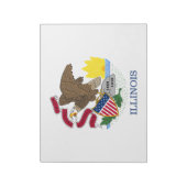 Illinois State Flag Notitieblok (Gedraaid)