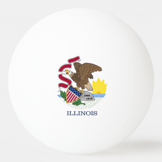 Illinois State Flag Pingpongballen (Voorkant)