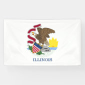 Illinois State Flag Spandoek (Horizontaal)
