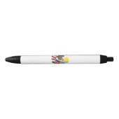 Illinois State Flag Zwarte Inkt Pen (Voorkant)