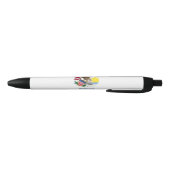 Illinois State Flag Zwarte Inkt Pen (Bodem)