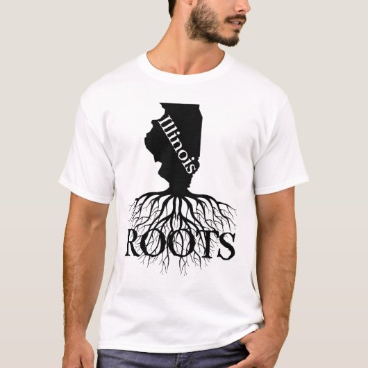 Illinois State Roots of Mannen Shirt (Voorkant)