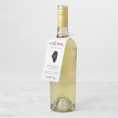 Illinois State Wedding Welkom Flessenhanger (Schuin)