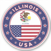 Illinois Sticker (Voorkant)