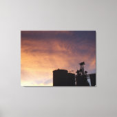 Illinois sunset canvas afdruk (Voorkant)