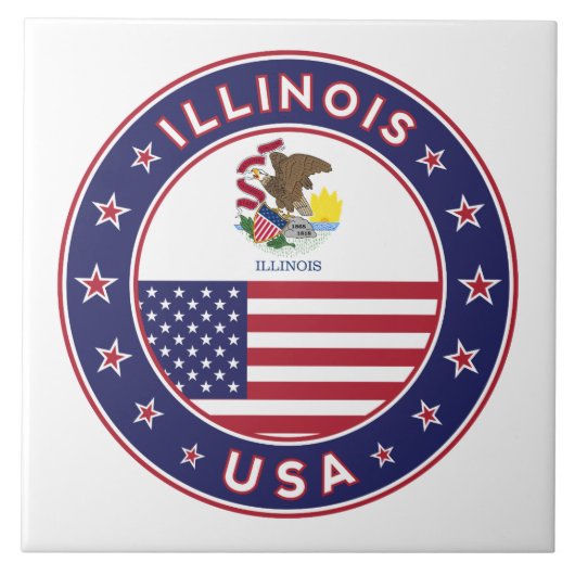 Illinois Tegeltje (Voorkant)