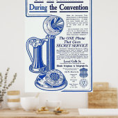  Illinois Telephone Advertisation Poster (Keuken)