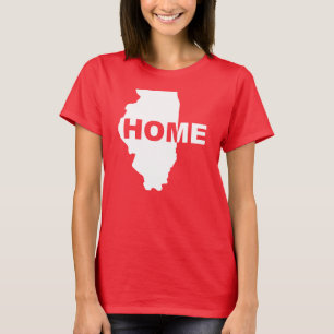 Illinois Thuis Weg Van Thuis T-Shirt