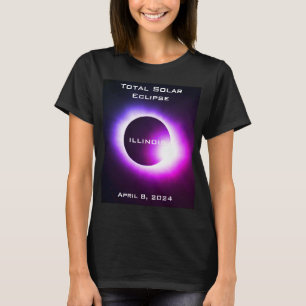 ILLINOIS Totale zonsverduistering 8 april 2024 T-shirt