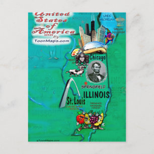 Illinois USA Kaart