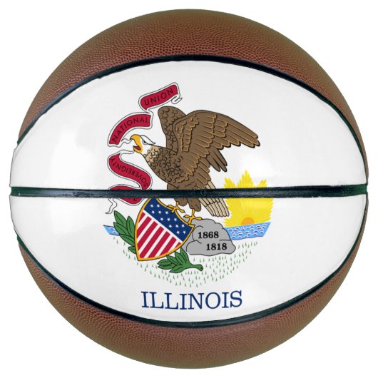 Illinois vlag basketbal (Voorkant)