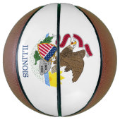 Illinois vlag basketbal (Verticaal)