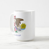 Illinois Vlag Mok (Voorkant links)