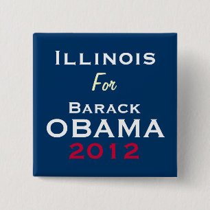 ILLINOIS voor OBAMA 2012 Campaign Button