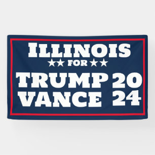 Illinois voor Trump Vance 2024 Banner