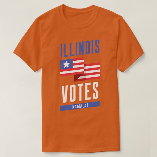 Illinois Votes Kamala TShirt (Design devant)