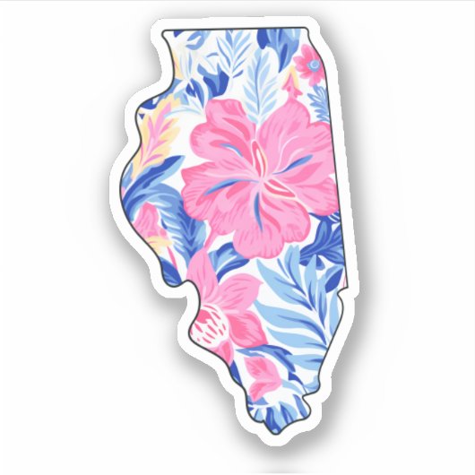 Illinois - Zomerse Sticker - Lilly Inspired (Voorkant)