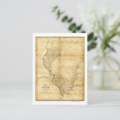 IllinoisPanoramic MapIllinois Briefkaart (Staand voorkant)