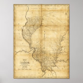 IllinoisPanoramic MapIllinois Poster (Voorkant)