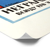 Illiteraat is hetzelfde als blinde Poster 1920 . (Hoek)