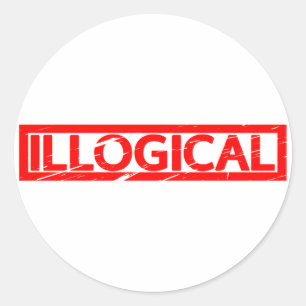 Illogische Stempel Ronde Sticker