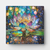 Illuminated Blooming Lotus Flower Fotoplaat (Voorkant)