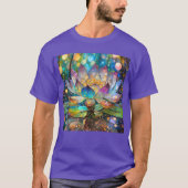 Illuminated Blooming Lotus Flower T-shirt (Voorkant)