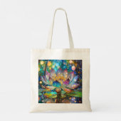 Illuminated Blooming Lotus Flower Tote Bag (Achterkant)