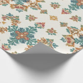 Illuminated Evergreen Christmas Seamless Pattern Cadeaupapier (Hoek)