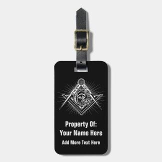 Illuminati All see Eye Freemason Symbol Bagagelabel