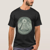 Illuminati All-Seeing Eye Grappige Valuta Grafiek T-shirt (Voorkant)