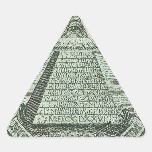 Illuminati - Alle ogen zien Driehoek Sticker