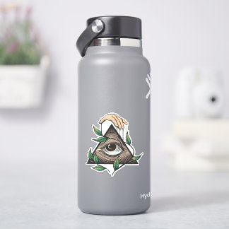 Illuminati alle zien oog gesneden vinyl sticker