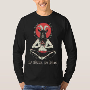 Illuminati Baphomet Satanisch Occult Heilig Satani T-shirt