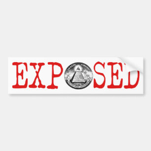 Illuminati-blootgestelde Bumpersticker