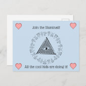 Illuminati Briefkaart (Voorkant / Achterkant)
