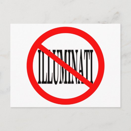 Illuminati Briefkaart (Voorkant)